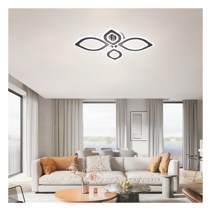 Dimbare LED bevestigde hanglamp LED/95W/230V 3000-6500K + afstandsbediening