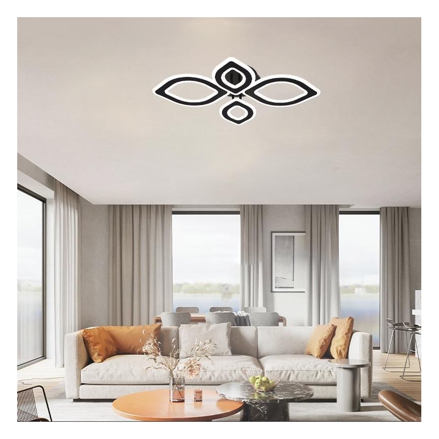 Dimbare LED bevestigde hanglamp LED/95W/230V 3000-6500K + afstandsbediening