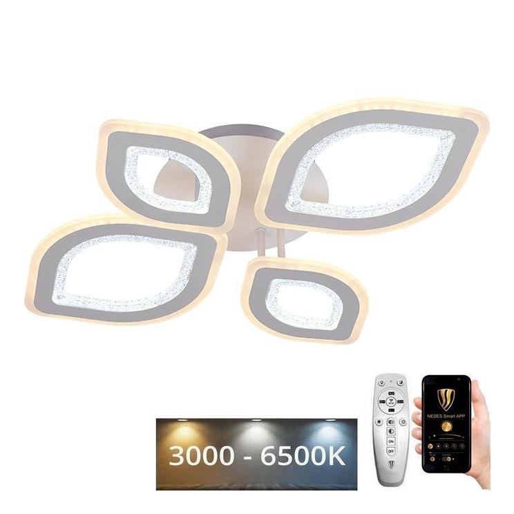 Dimbare LED bevestigde hanglamp LED/95W/230V 3000-6500K + afstandsbediening