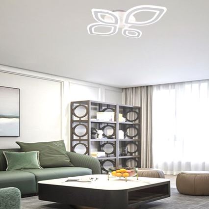 Dimbare LED bevestigde hanglamp LED/95W/230V 3000-6500K + afstandsbediening