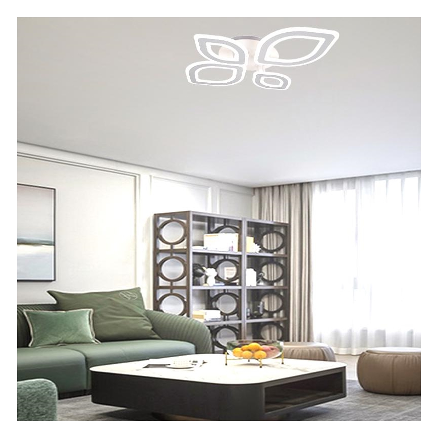 Dimbare LED bevestigde hanglamp LED/95W/230V 3000-6500K + afstandsbediening