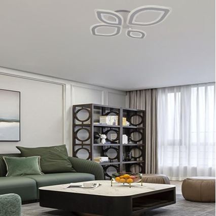 Dimbare LED bevestigde hanglamp LED/95W/230V 3000-6500K + afstandsbediening