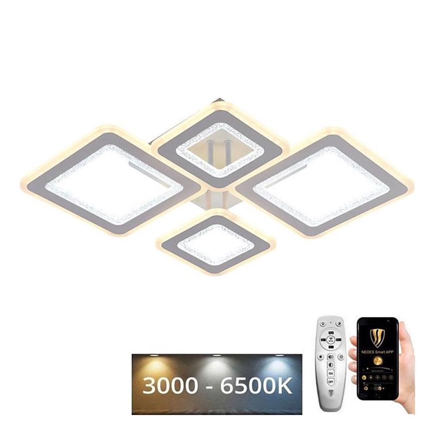 Dimbare LED bevestigde hanglamp LED/95W/230V 3000-6500K + afstandsbediening