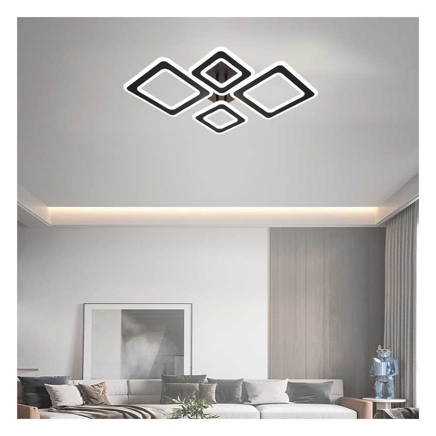 Dimbare LED bevestigde hanglamp LED/95W/230V 3000-6500K + afstandsbediening
