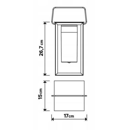 Dimbare LED buitenlamp MESHY LED/2W/5V IP44