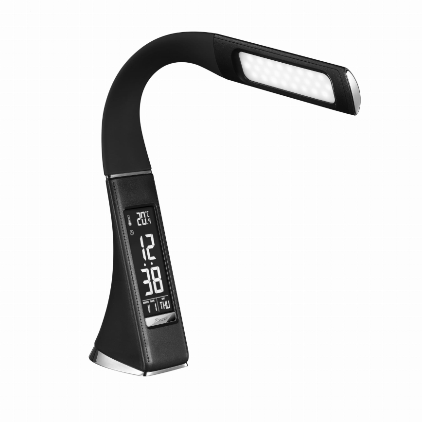 LED dimbare aanraaktafellamp met display LED/7W/5V zwart