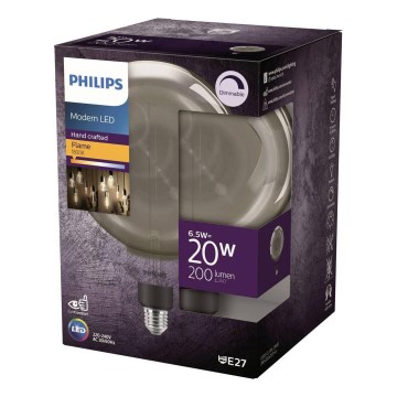 Dimbare LED-filamentlamp G200 E27/6,5W/230V 1800K