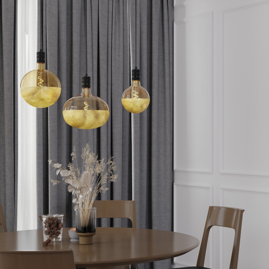 Dimbare LED-filamentlamp met goudkleurige top E27/4W/230V 1800K CRI 90