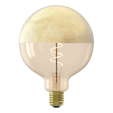 Dimbare LED-filamentlamp met goudkleurige top FILAMENT G125 E27/4W/230V 1800K CRI 90