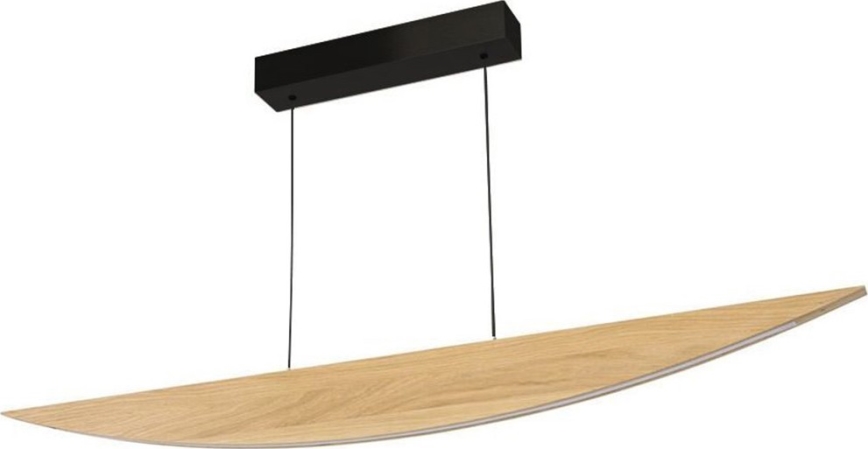 Dimbare LED hanglamp aan een koord DUBAI LED/14W/230V eiken