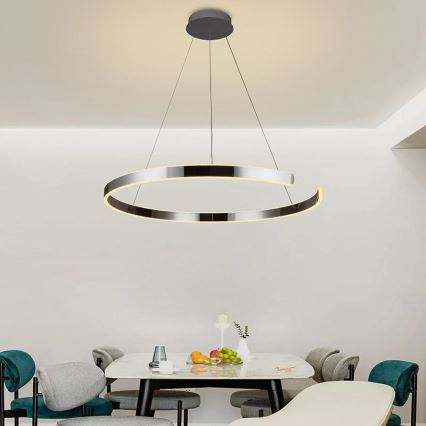 Dimbare LED hanglamp aan een koord LED/100W/230V 3000-6500K diameter 80 cm + afstandsbediening