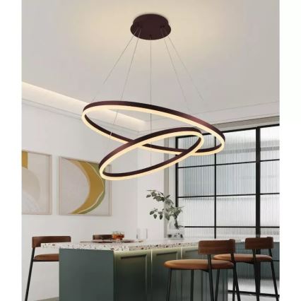 Dimbare LED hanglamp aan een koord LED/100W/230V 3000-6500K + afstandsbediening