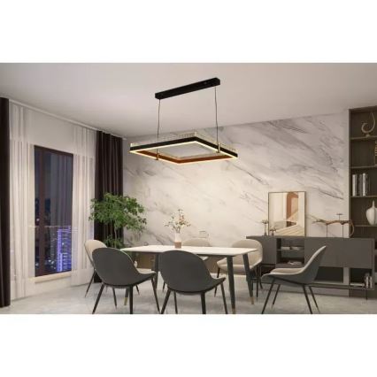 Dimbare LED hanglamp aan een koord LED/100W/230V 3000-6500K + afstandsbediening