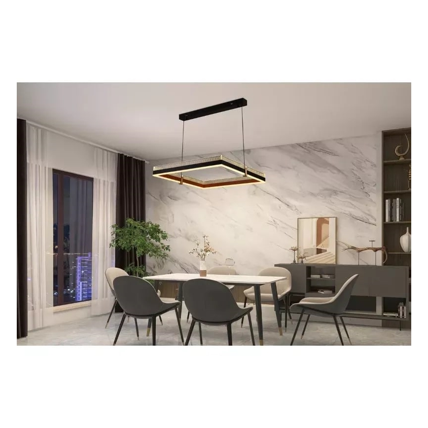 Dimbare LED hanglamp aan een koord LED/100W/230V 3000-6500K + afstandsbediening