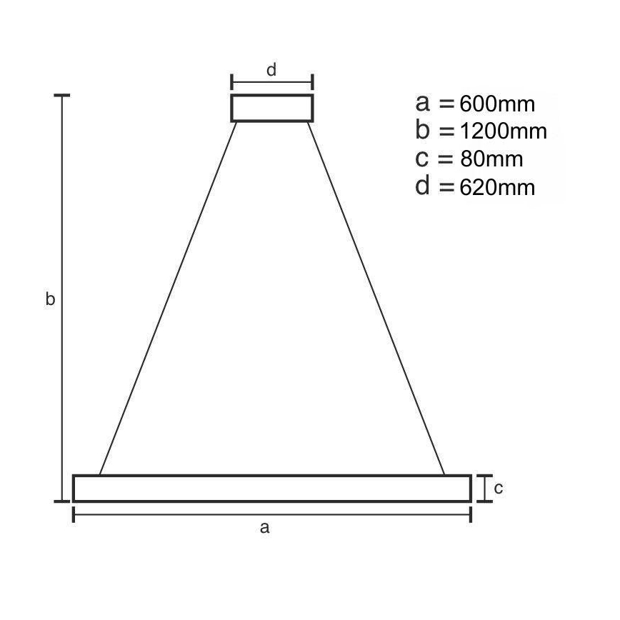 Dimbare LED hanglamp aan een koord LED/100W/230V 3000-6500K + afstandsbediening