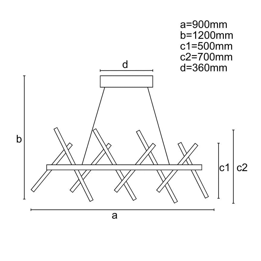 Dimbare LED hanglamp aan een koord LED/100W/230V 3000-6500K + afstandsbediening