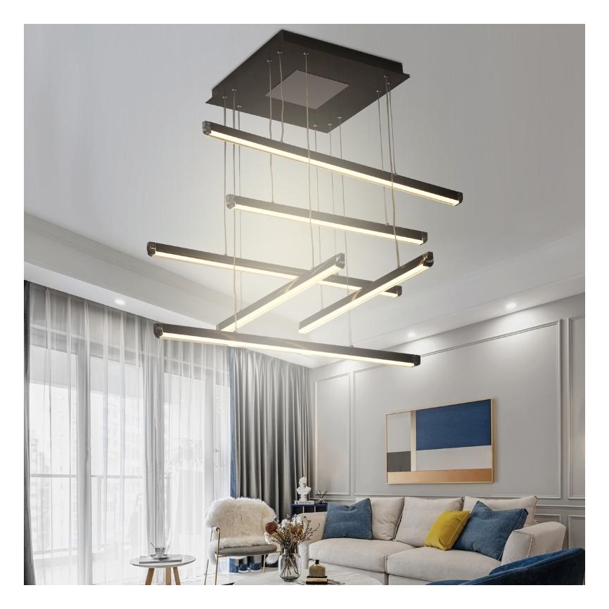 Dimbare LED hanglamp aan een koord LED/100W/230V 3000-6500K + afstandsbediening