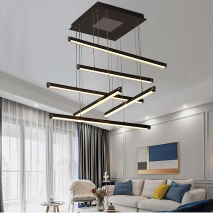 Dimbare LED hanglamp aan een koord LED/100W/230V 3000-6500K + afstandsbediening