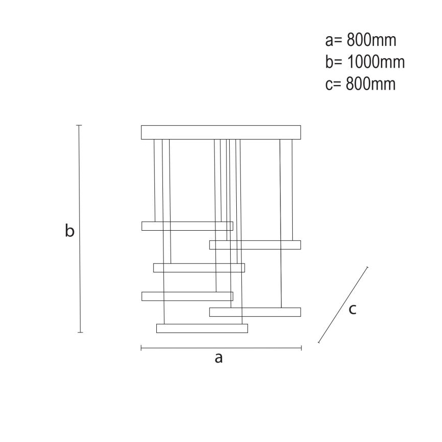 Dimbare LED hanglamp aan een koord LED/100W/230V 3000-6500K + afstandsbediening