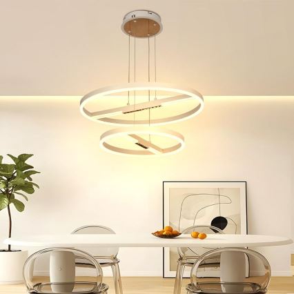Dimbare LED hanglamp aan een koord LED/100W/230V 3000-6500K + afstandsbediening