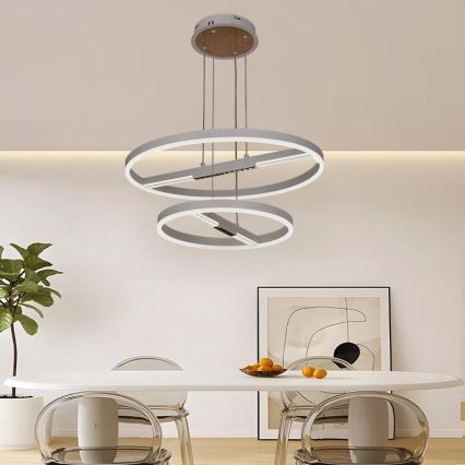 Dimbare LED hanglamp aan een koord LED/100W/230V 3000-6500K + afstandsbediening