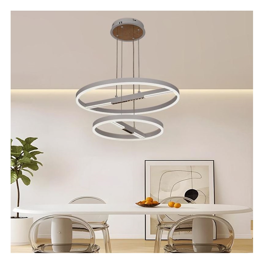 Dimbare LED hanglamp aan een koord LED/100W/230V 3000-6500K + afstandsbediening
