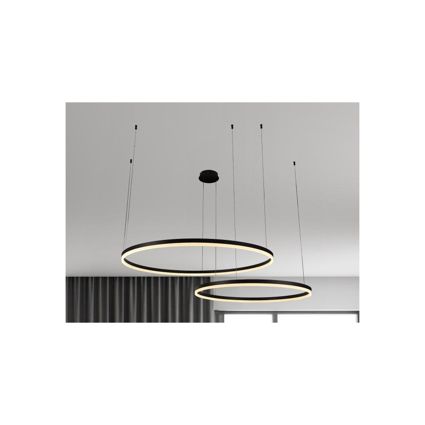 Dimbare LED hanglamp aan een koord LED/100W/230V 3000-6500K diameter 80 cm + afstandsbediening