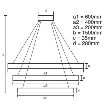 LED Dimbaar kristal Hanglamp aan een touw LED/100W/230V 3000-6500K zilver + afstandsbediening