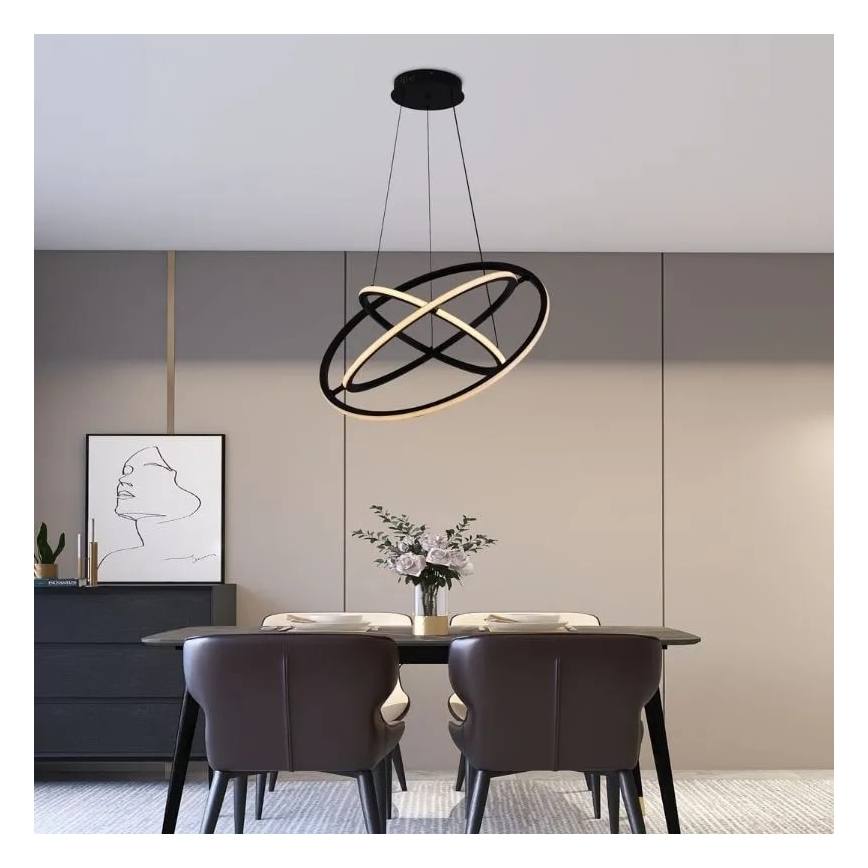 Dimbare LED hanglamp aan een koord LED/105W/230V 3000-6500K + afstandsbediening