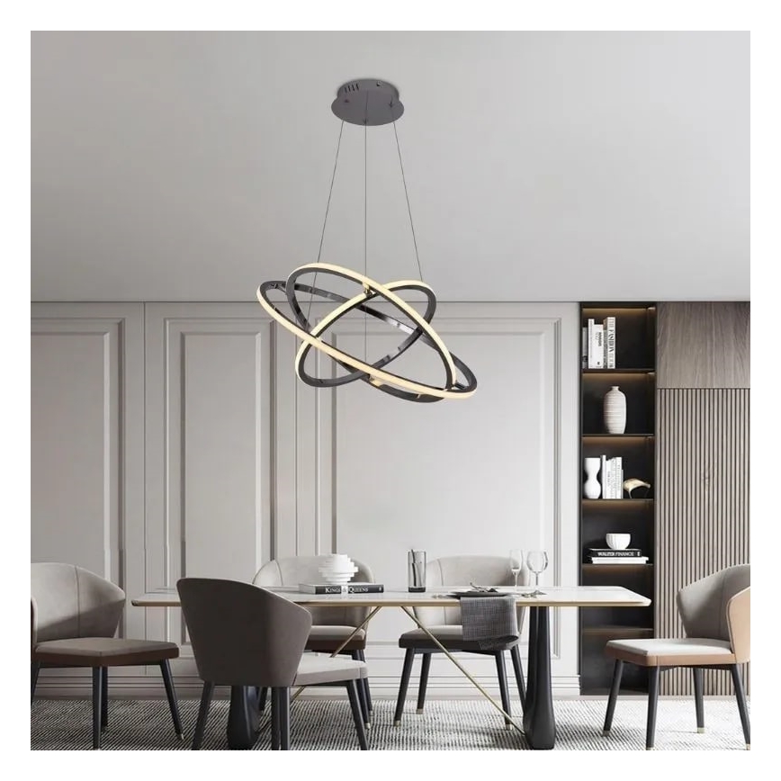 Dimbare LED hanglamp aan een koord LED/105W/230V 3000-6500K + afstandsbediening