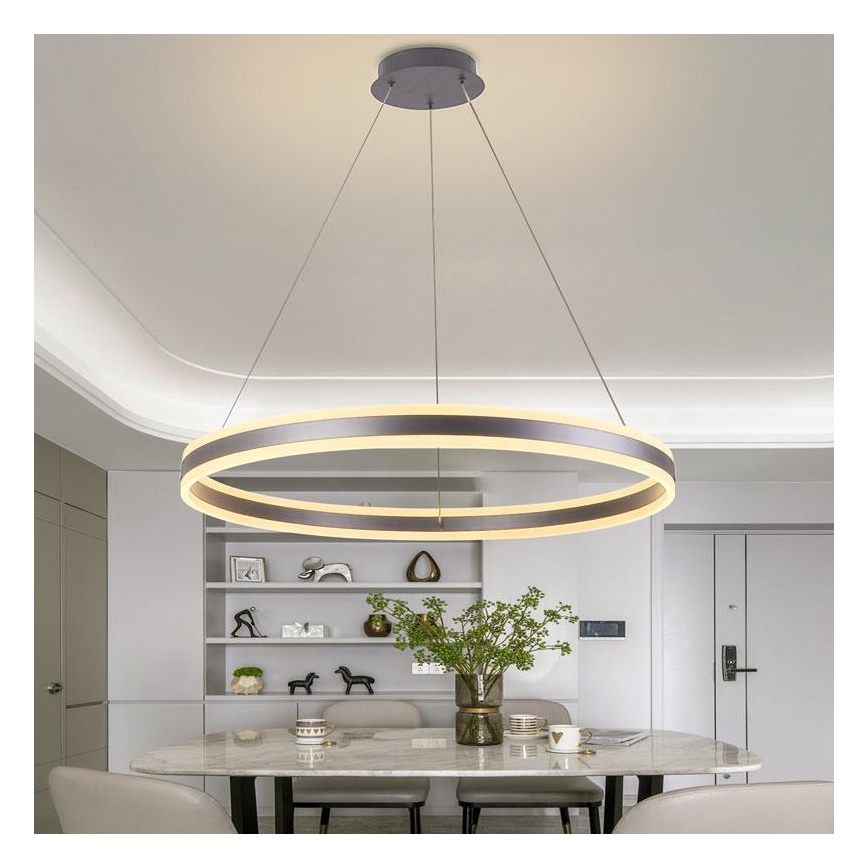 Dimbare LED hanglamp aan een koord LED/110W/230V 3000-6500K diameter 80 cm + afstandsbediening