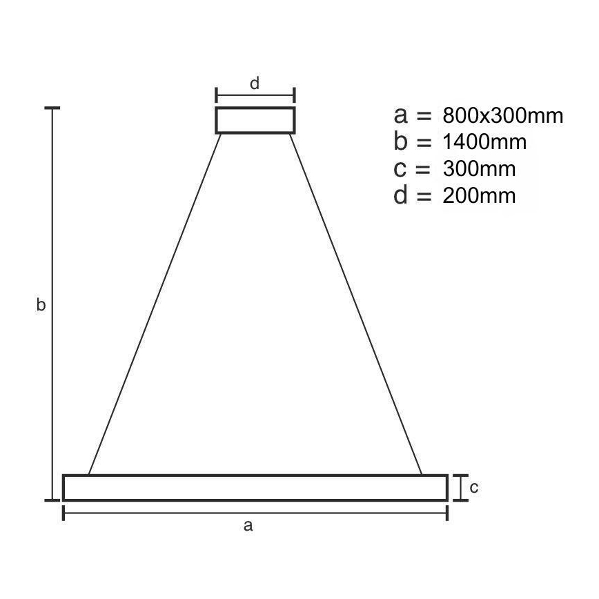 LED Dimbaar kristal Hanglamp aan een touw LED/110W/230V 3000-6500K goud + afstandsbediening