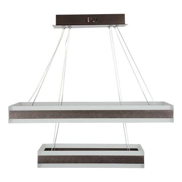 Dimbare LED hanglamp aan een koord LED/113W/230V 3000K bruin