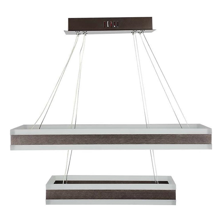 Dimbare LED hanglamp aan een koord LED/113W/230V 3000K bruin