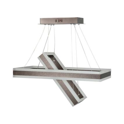 Dimbare LED hanglamp aan een koord LED/113W/230V 3000K bruin