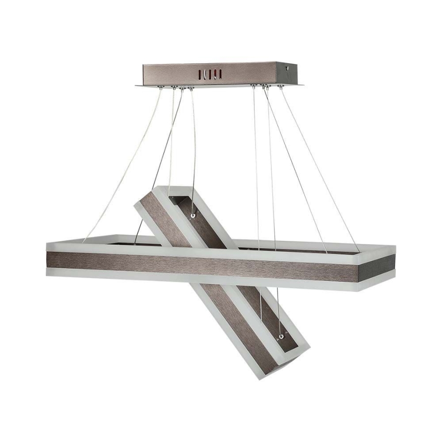 Dimbare LED hanglamp aan een koord LED/113W/230V 3000K bruin