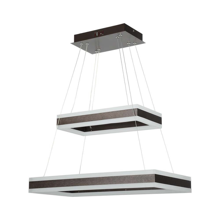 Dimbare LED hanglamp aan een koord LED/113W/230V 3000K bruin