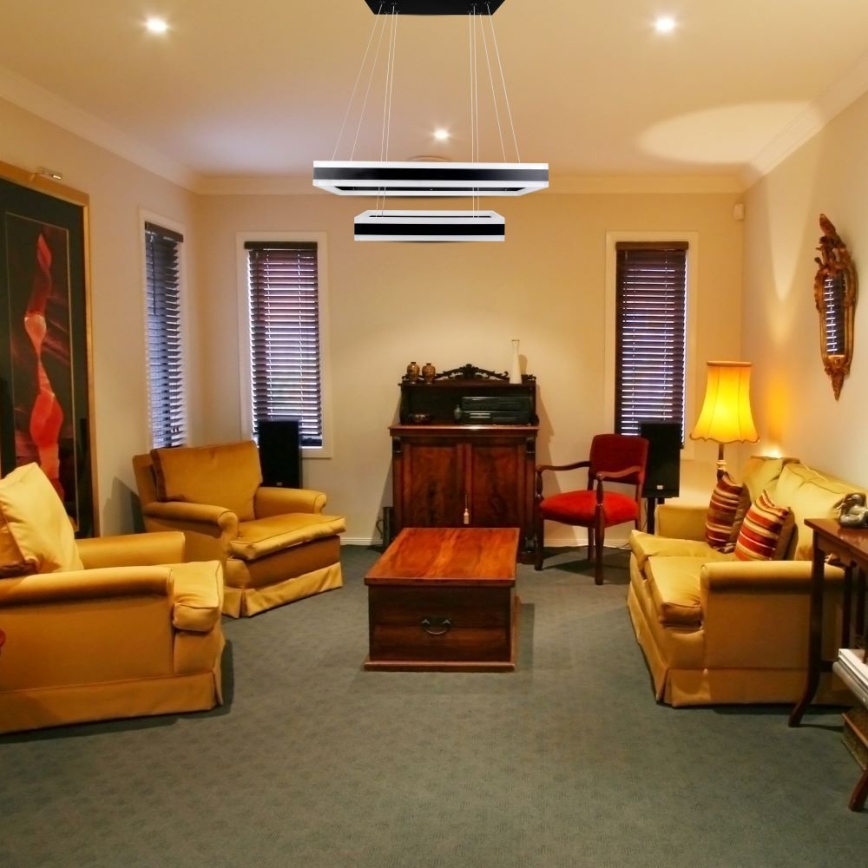 Dimbare LED hanglamp aan een koord LED/113W/230V 3000K zwart