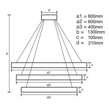 LED Dimbaar kristal Hanglamp aan een touw LED/115W/230V 3000-6500K chroom + afstandsbediening