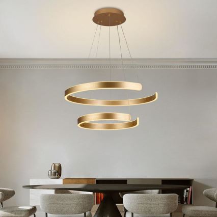 Dimbare LED hanglamp aan een koord LED/120W/230V 3000-6500K diameter 60 cm + afstandsbediening