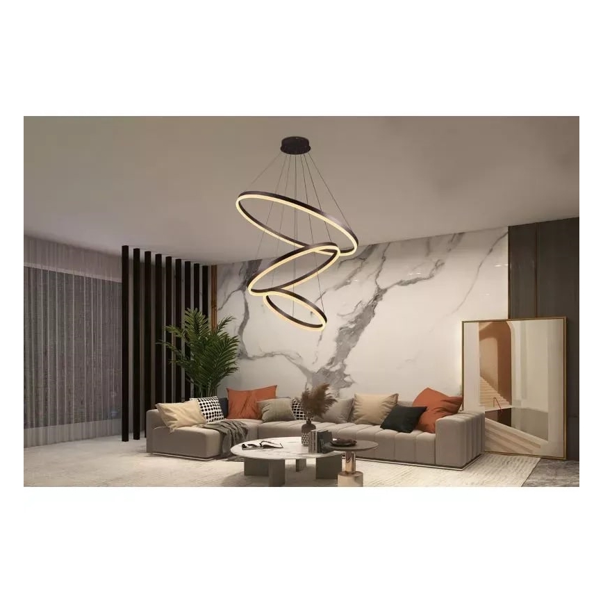 Dimbare LED hanglamp aan een koord LED/125W/230V 3000-6500K + afstandsbediening
