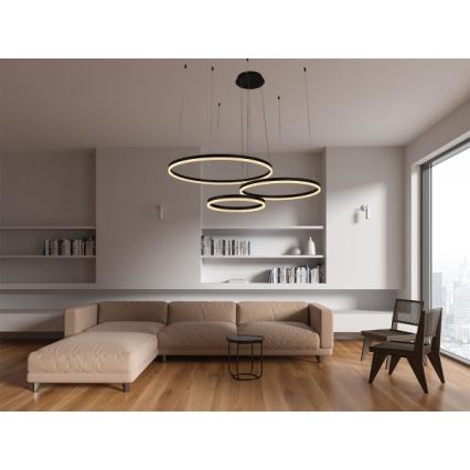 Dimbare LED hanglamp aan een koord LED/125W/230V 3000-6500K + afstandsbediening
