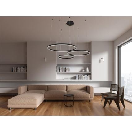 Dimbare LED hanglamp aan een koord LED/125W/230V 3000-6500K + afstandsbediening