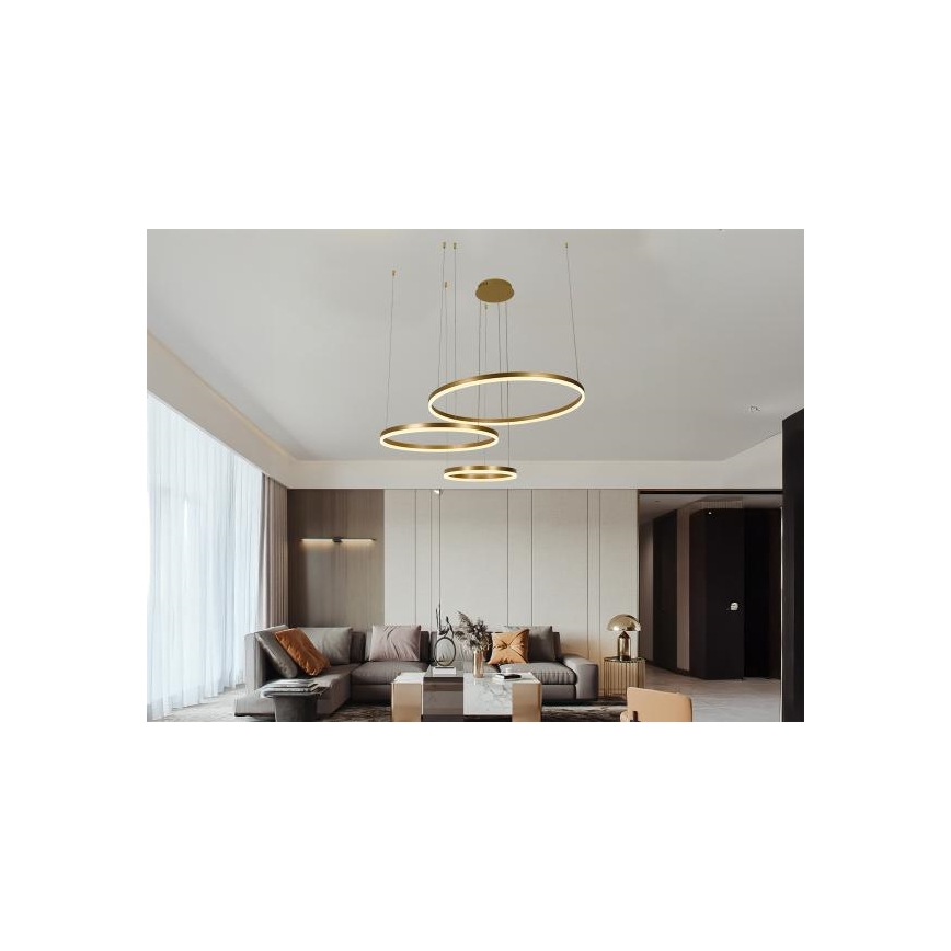 Dimbare LED hanglamp aan een koord LED/125W/230V 3000-6500K + afstandsbediening