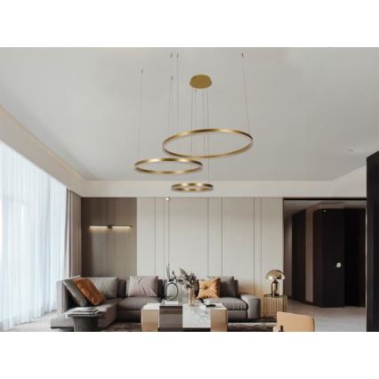 Dimbare LED hanglamp aan een koord LED/125W/230V 3000-6500K + afstandsbediening