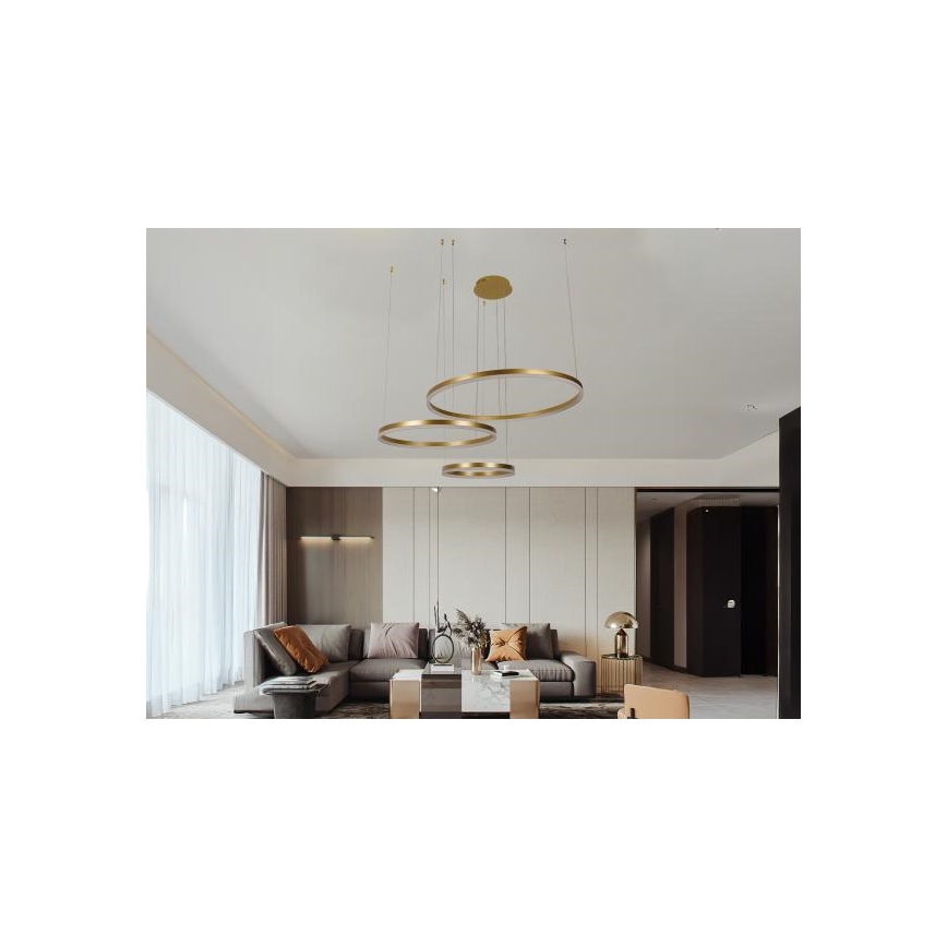 Dimbare LED hanglamp aan een koord LED/125W/230V 3000-6500K + afstandsbediening
