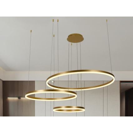 Dimbare LED hanglamp aan een koord LED/125W/230V 3000-6500K + afstandsbediening