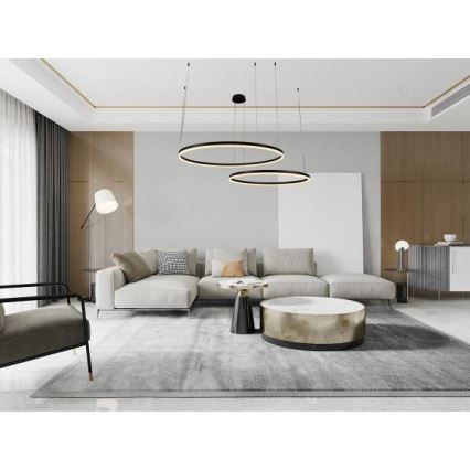 Dimbare LED hanglamp aan een koord LED/128W/230V 3000-6500K + afstandsbediening