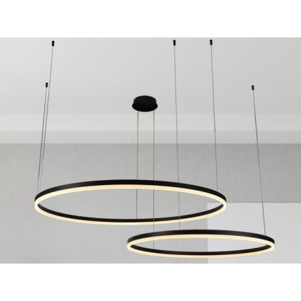 Dimbare LED hanglamp aan een koord LED/128W/230V 3000-6500K + afstandsbediening