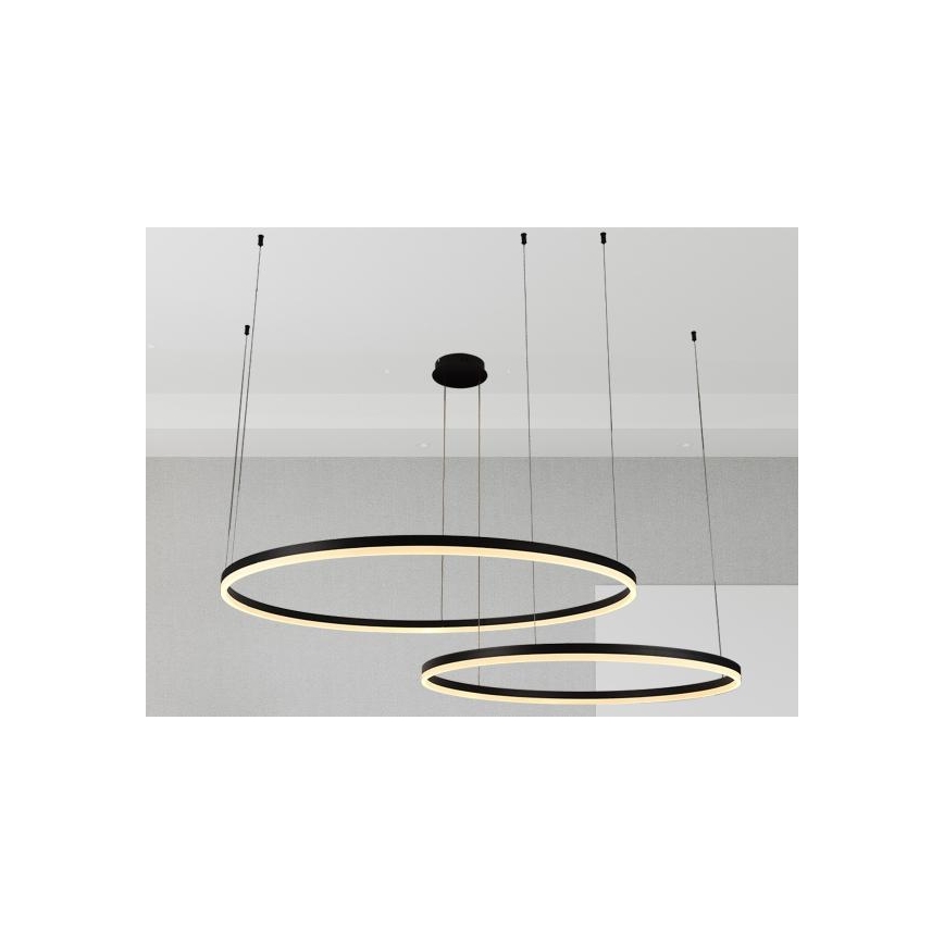 Dimbare LED hanglamp aan een koord LED/128W/230V 3000-6500K + afstandsbediening